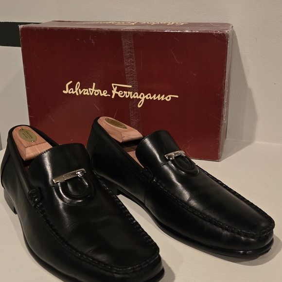 Salvatore Ferragamo Other - Salvatore Ferragamo Black Loafers Slip-On Elegance